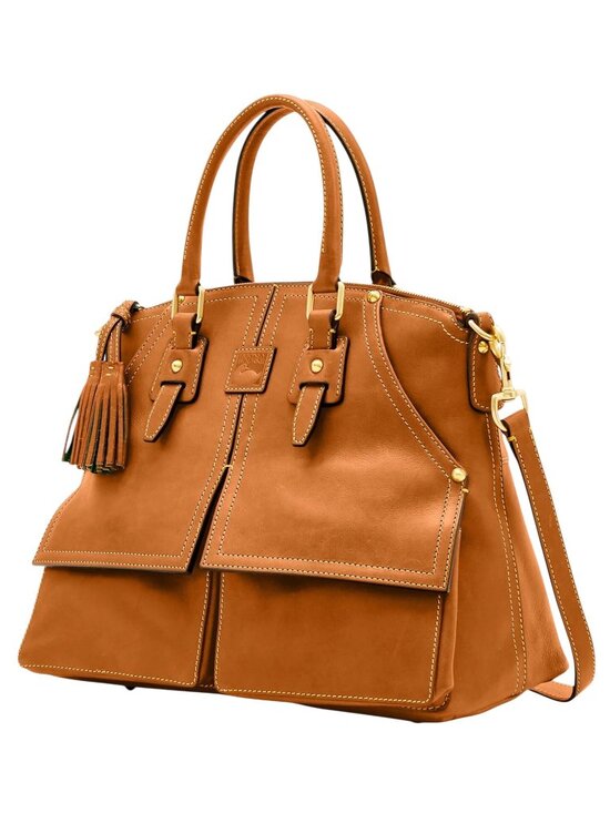 Dooney & Bourke Handbags - NWT Florentina Clayton Leather Satchel Natural 8L419-NA